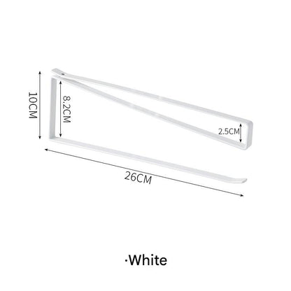 Durable iron kitchen towel rack for paper towels and cling film