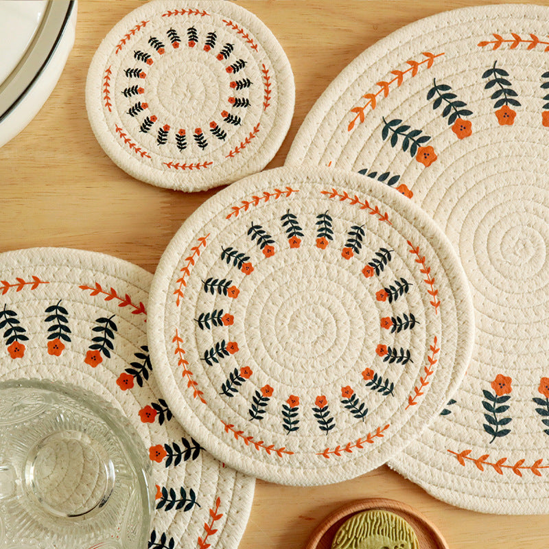 Eco-friendly cotton linen table mat