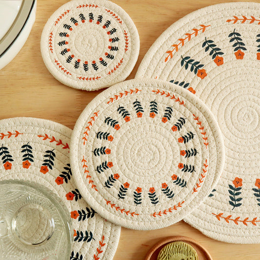 Eco-friendly cotton linen table mat