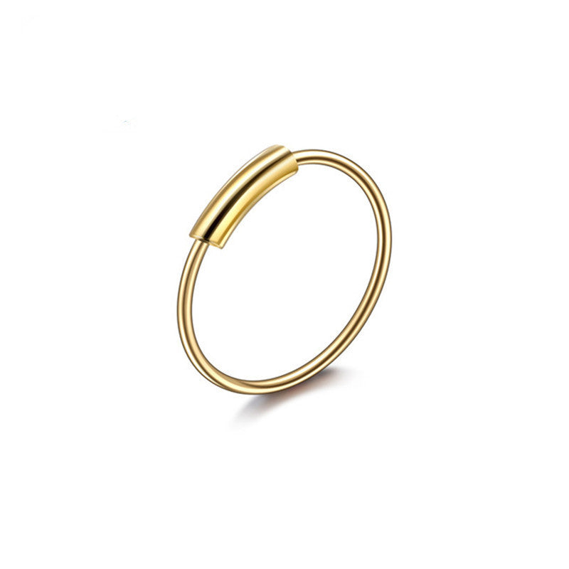 geometric stainless steel nose ring