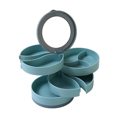 blue tiered earring organizer