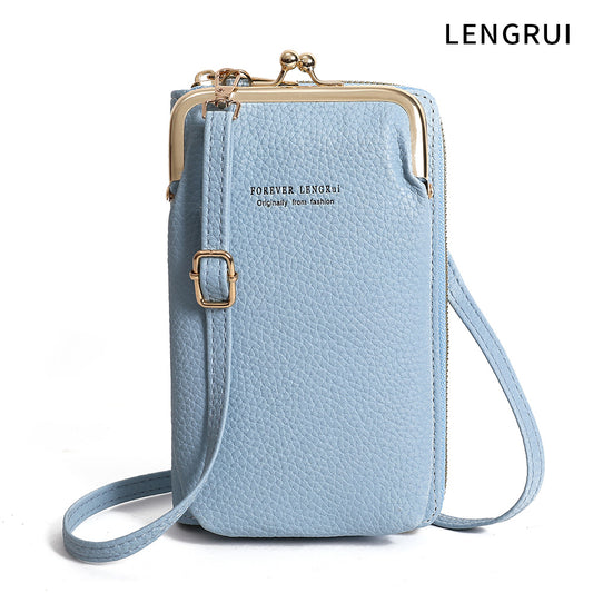 Stylish Mini Women's Phone Wallet Bag - Side View