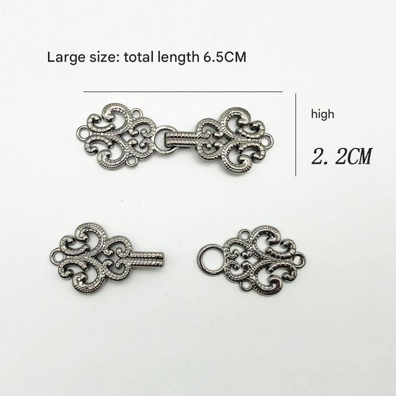 Stylish metal clasp for Hanfu costume