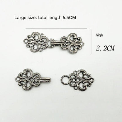 Stylish metal clasp for Hanfu costume