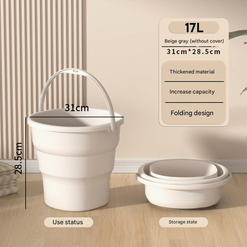 Large capacity water bucket in use