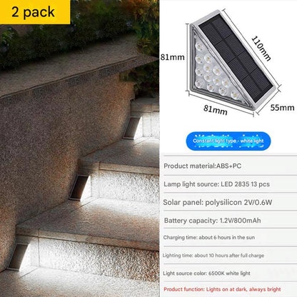 solar outdoor step light angle 3