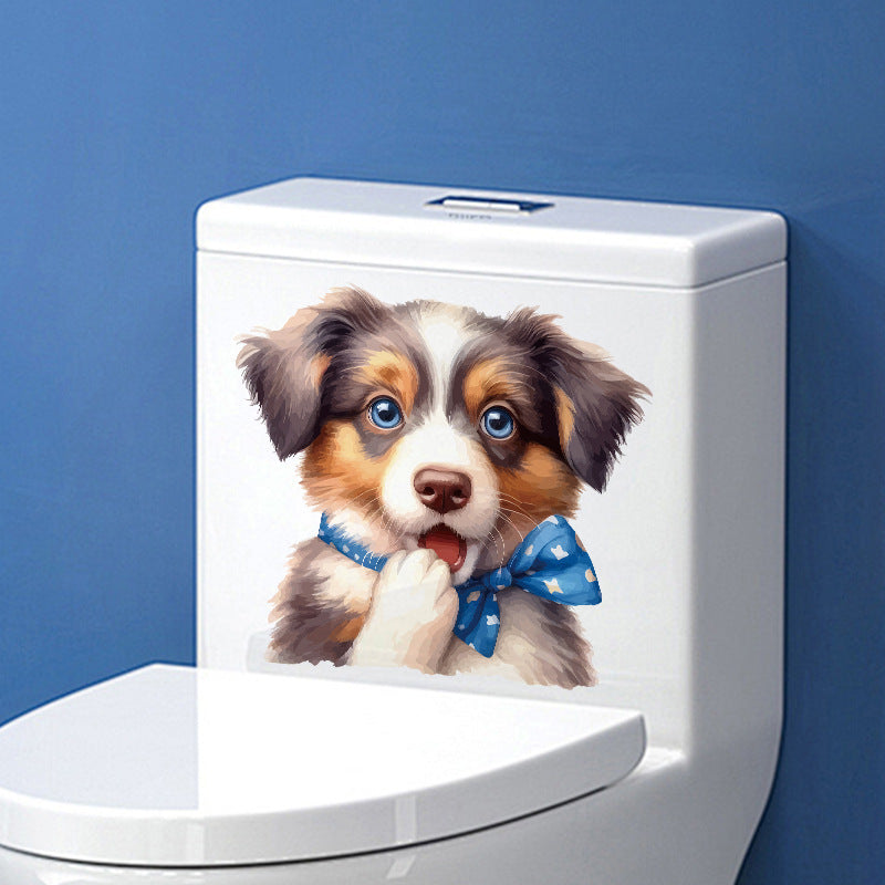 Cute dog cow wall sticker design 8