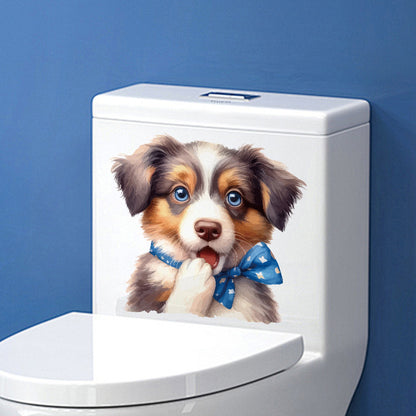 Cute dog cow wall sticker design 8