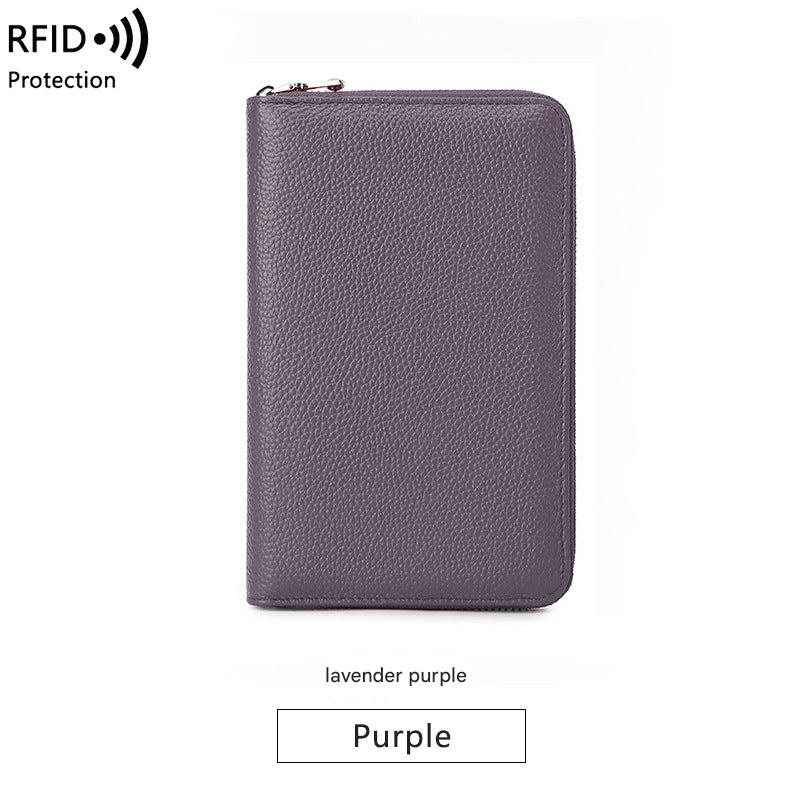 Premium RFID Leather Passport Holder Image 2