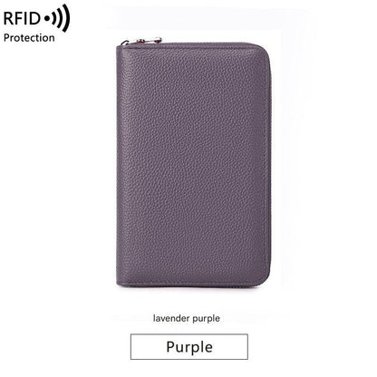 Premium RFID Leather Passport Holder Image 2
