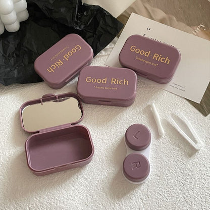 Colorful contact lens case in various designs