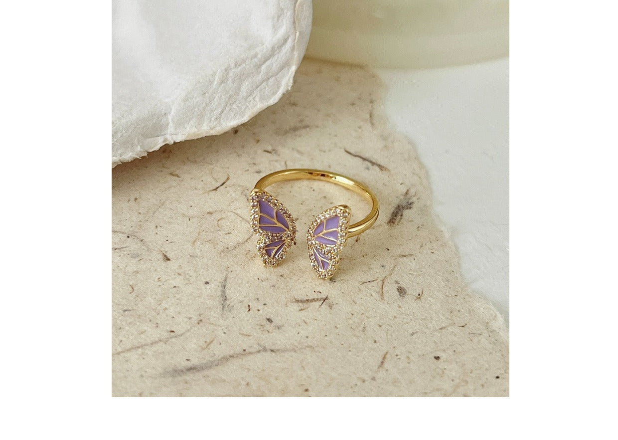 Unique butterfly ring in various colors - image 7