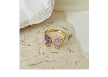 Unique butterfly ring in various colors - image 7