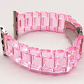 42/44/45/49mm resin strap-glacier transparent pink (Pack of 1)