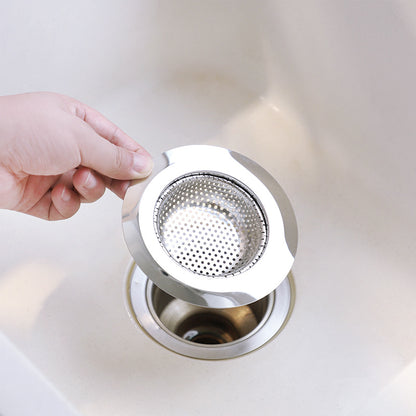 Stainless steel sink strainer with modern design