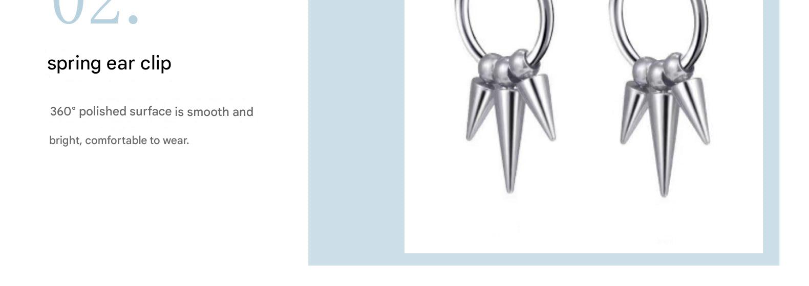 Geometric earrings on model - image 3