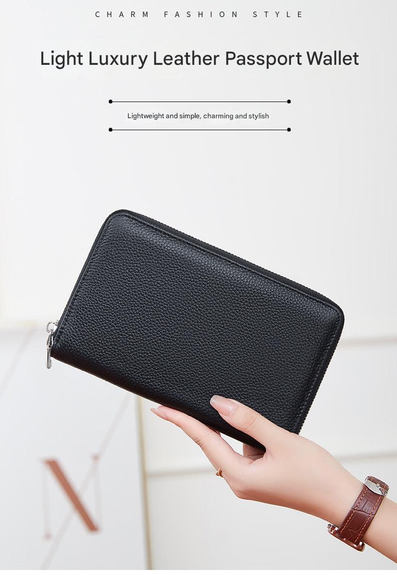 Premium RFID Leather Passport Holder Image 4