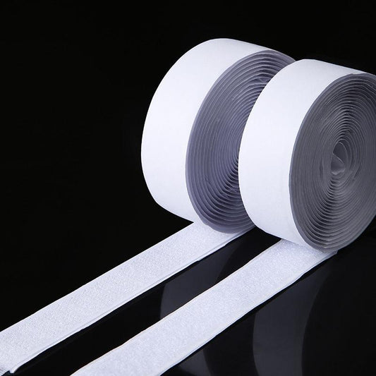adhesive velcro strips in white