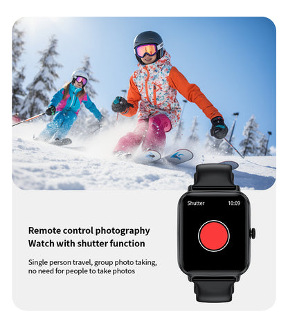 Elegant square touchscreen smartwatch design