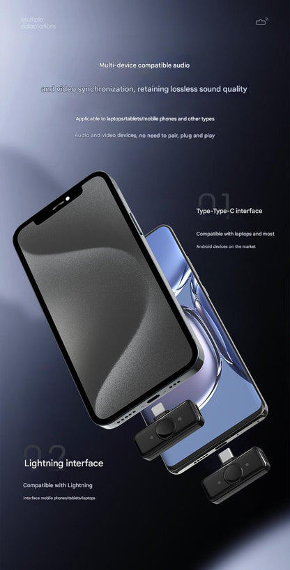 Wireless Clip-On Microphone Q8 Image 2