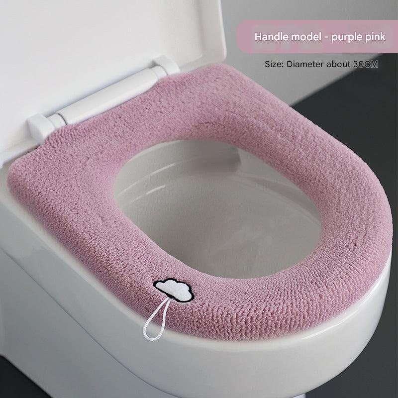 Stylish ginger yellow toilet seat cover
