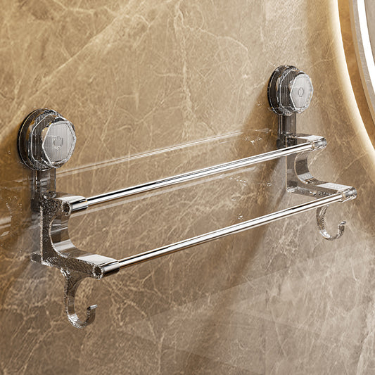 Dual-Pole Suction Towel Rack Image 10