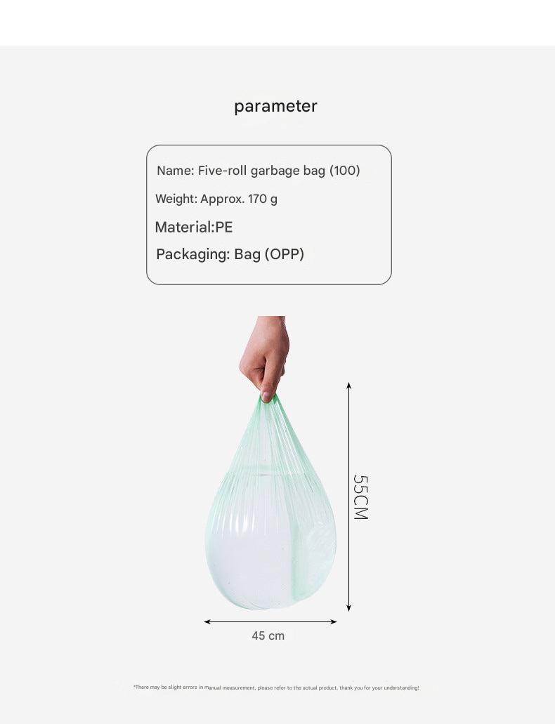 Heavy-duty colorful kitchen trash bags image