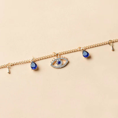 Gold-Plated Evil Eye Necklace Image 3
