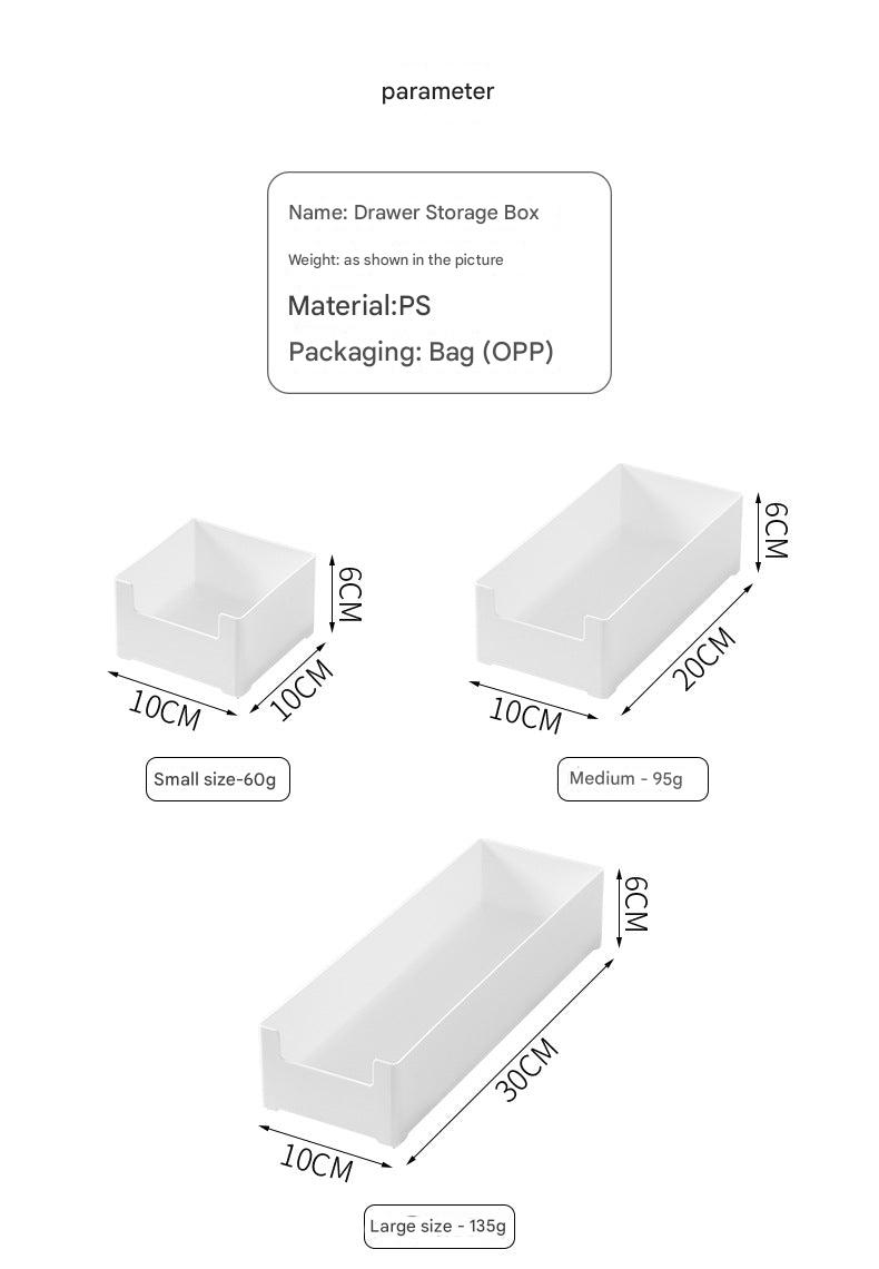 Durable plastic drawer organizer box image 1