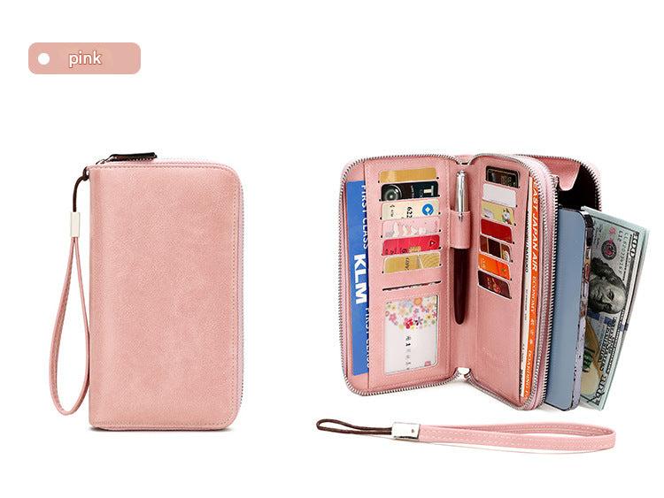 Women's wallet double zip design