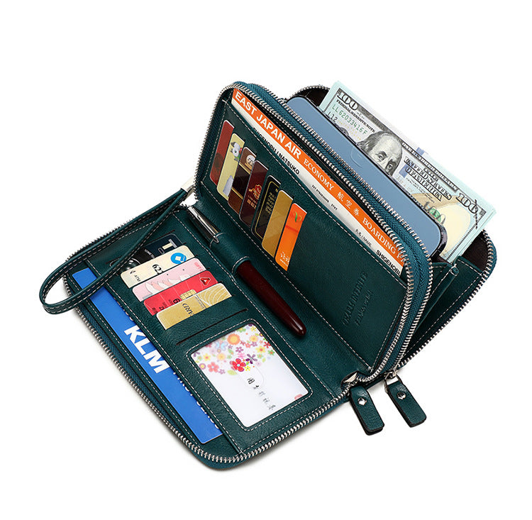 RFID-blocking women's wallet front view