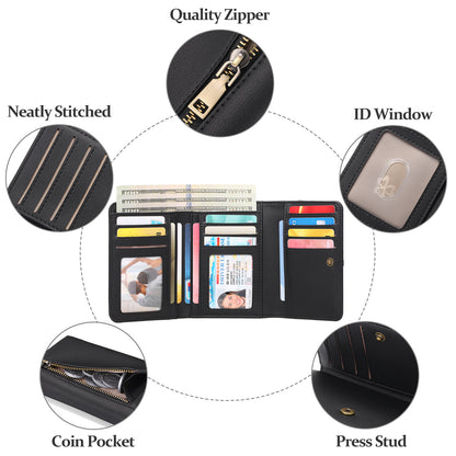light purple women's wallet with RFID protection