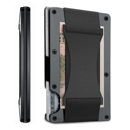 RFID blocking metal card wallet image 1