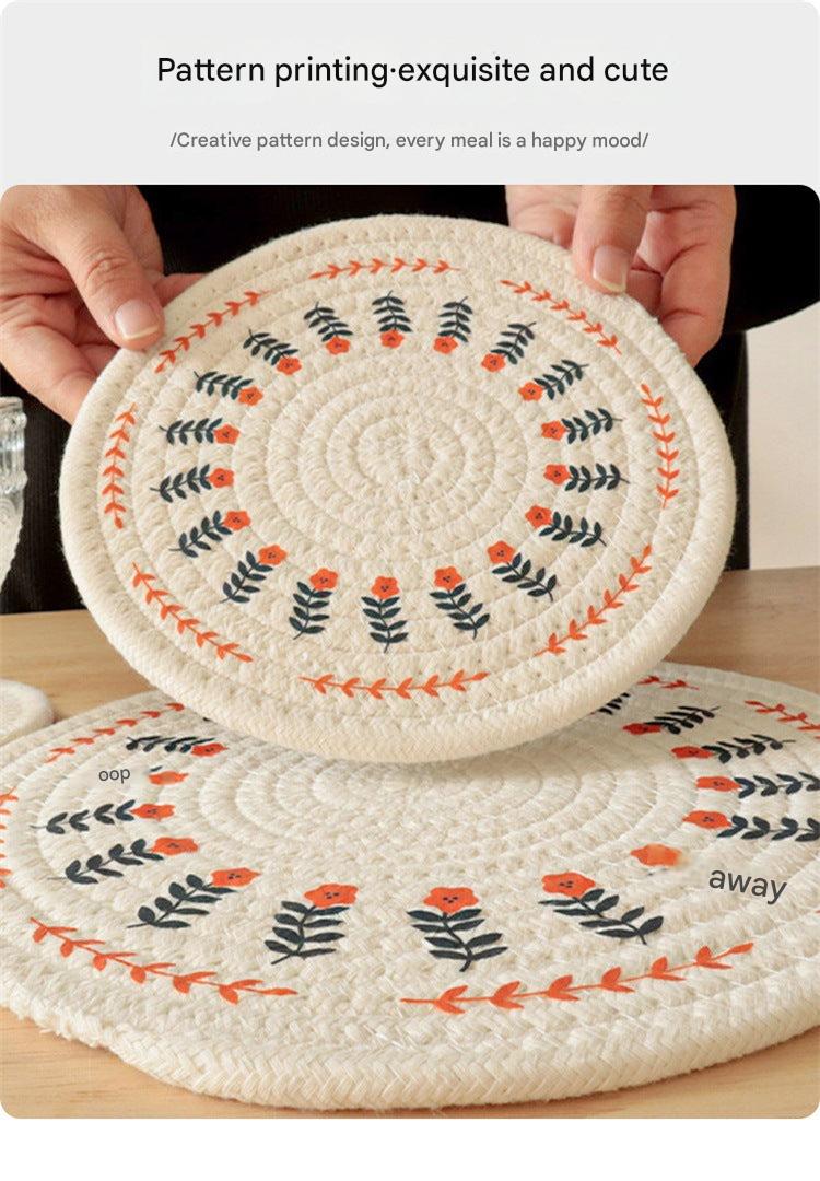 Eco-friendly cotton linen table mat