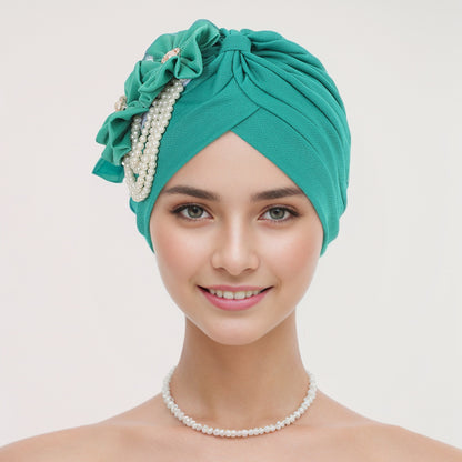 Stylish women's headwear with floral patterns - image 2