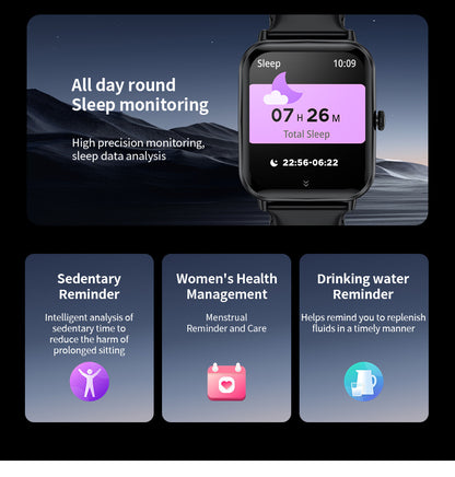Smartwatch showing blood oxygen and heart rate monitoring feature