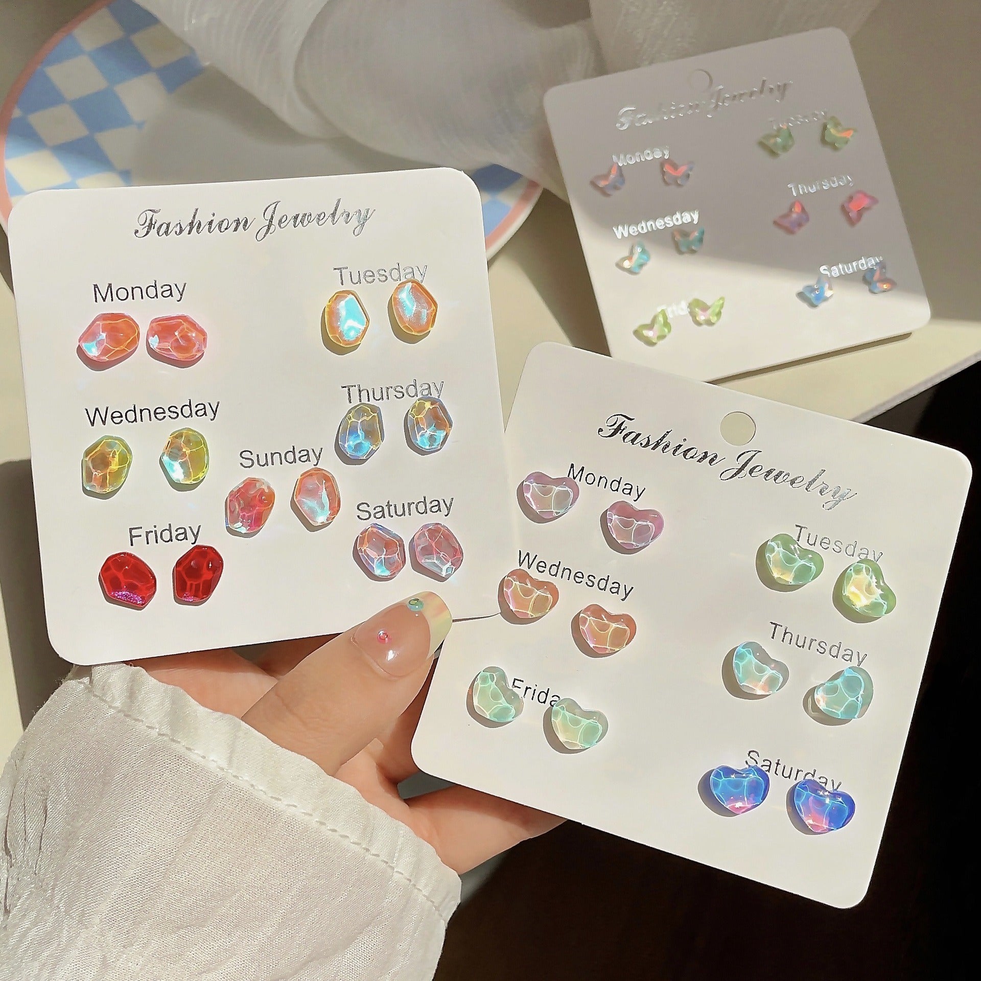 Colorful Butterfly Stud Earrings image 9