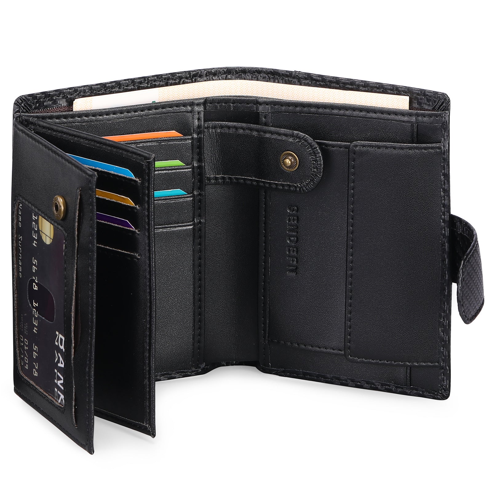 Men's leather wallet - Dark Coffee style