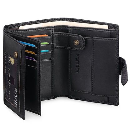 Men's leather wallet - Dark Coffee style