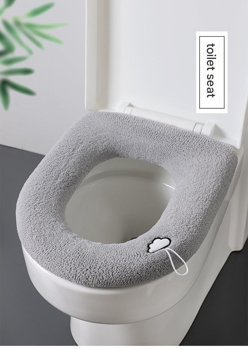 Stylish ginger yellow toilet seat cover