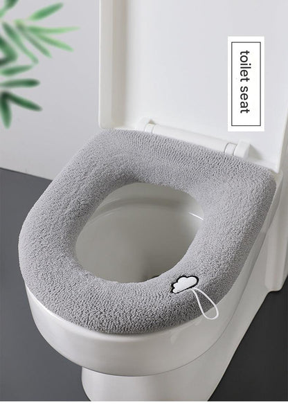 Stylish ginger yellow toilet seat cover