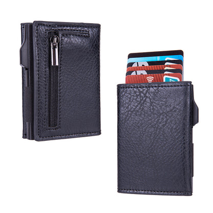 RFID blocking wallet in black color