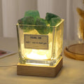 6*6 Square Cup White Green + USB Base