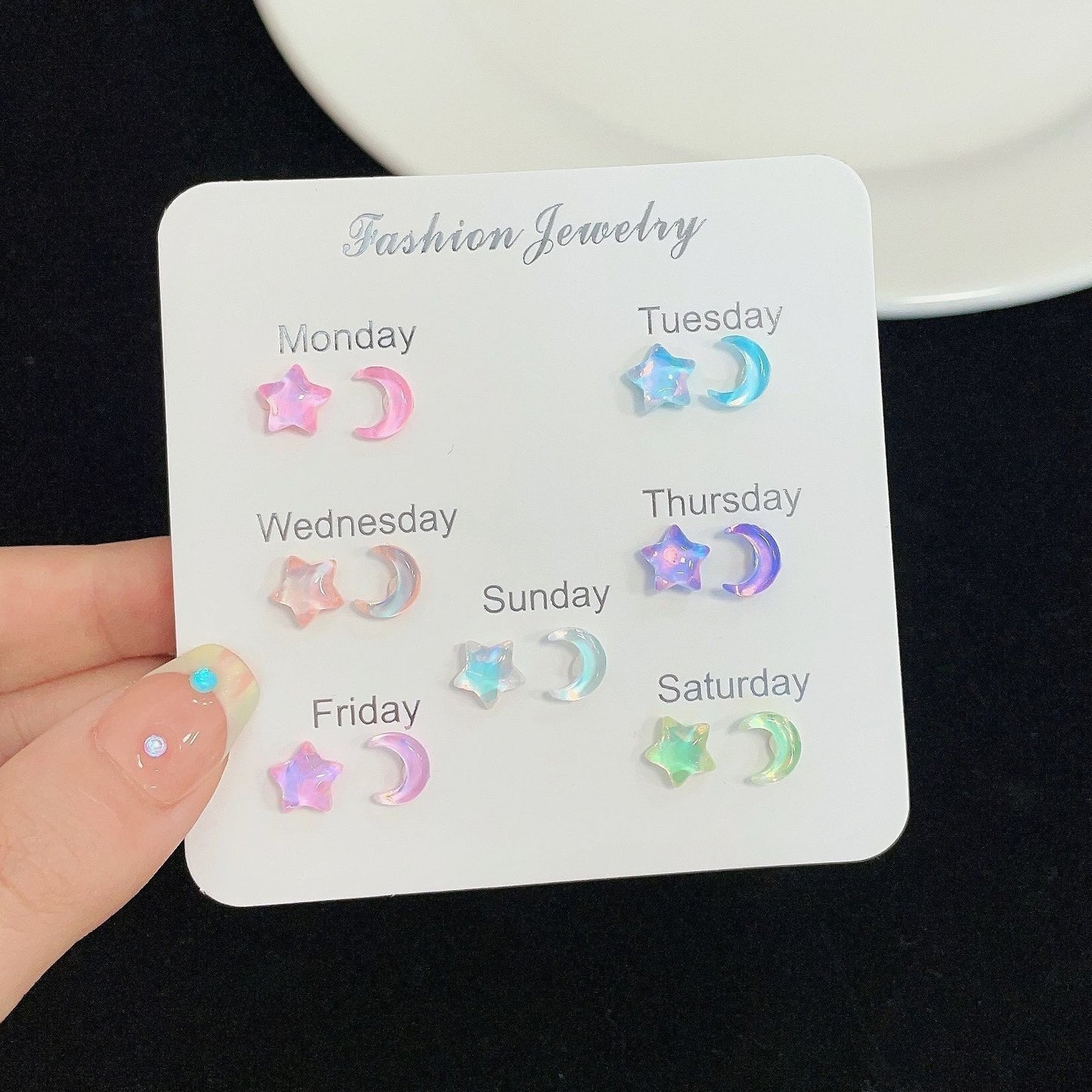 Colorful Butterfly Stud Earrings image 1