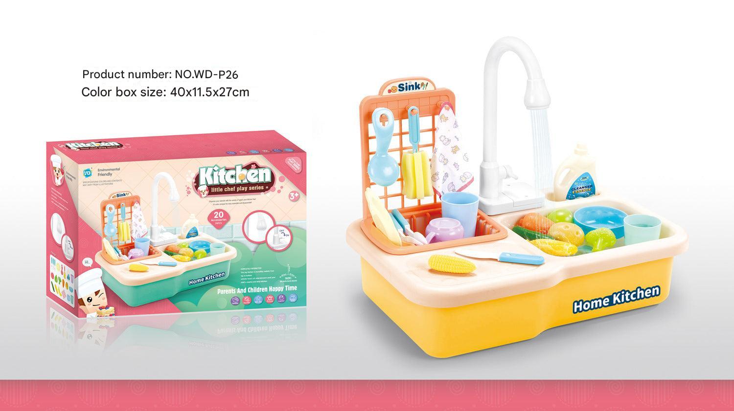 safe non-toxic plastic kitchen toy playset