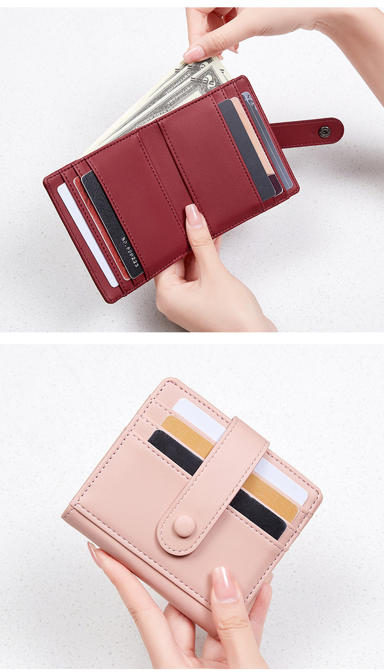 multiple colored wallets displayed together