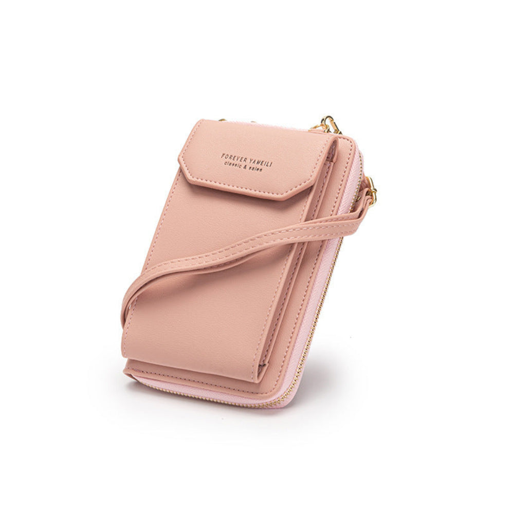 Light pink handbag for daily use