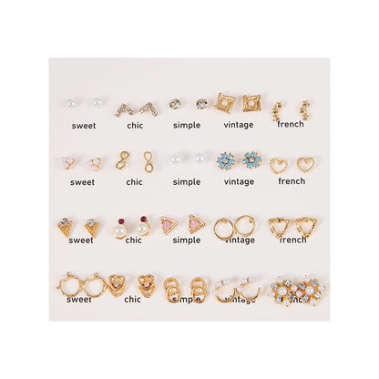 Stunning Pearl Earrings Set Image 3