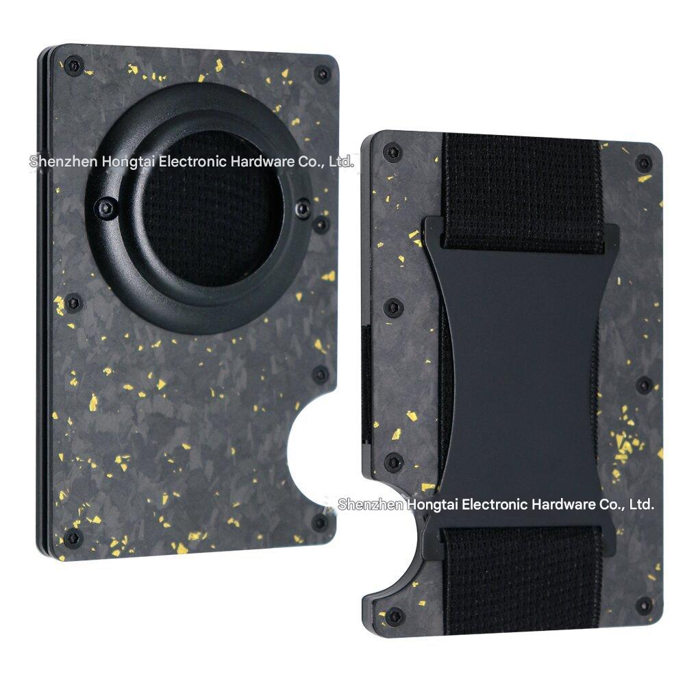 Compact design of Aluminum Wallet in use - Image 5