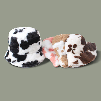 Leopard print fisherman hat side view